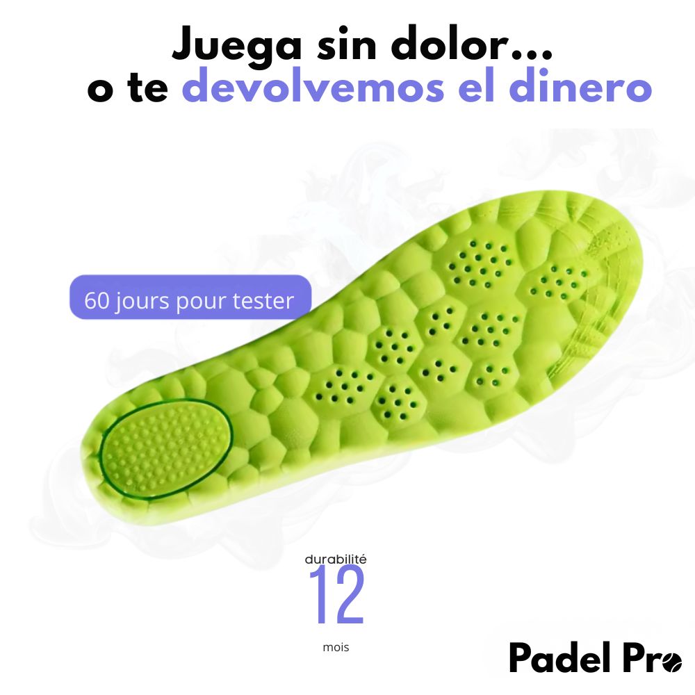 Plantillas CourtX – Juega más tiempo, sin dolor