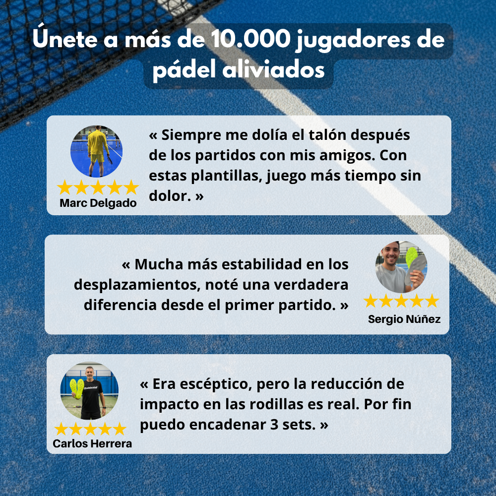 Plantillas Padelpro – Juega más tiempo, sin dolor