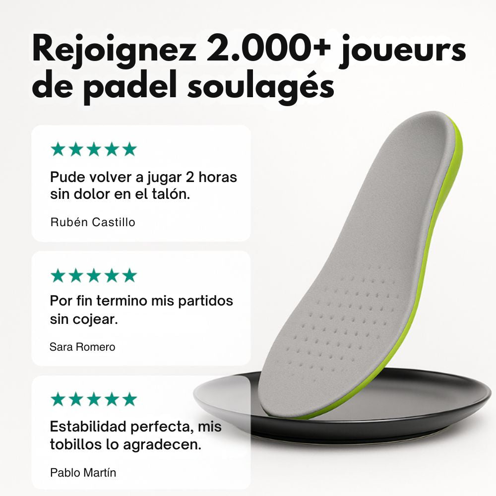 Plantillas CourtX – Juega más tiempo, sin dolor