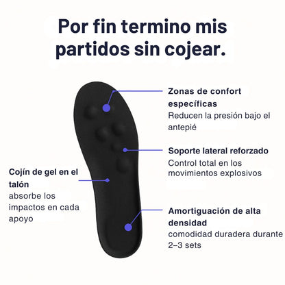 Plantillas CourtX – Juega más tiempo, sin dolor
